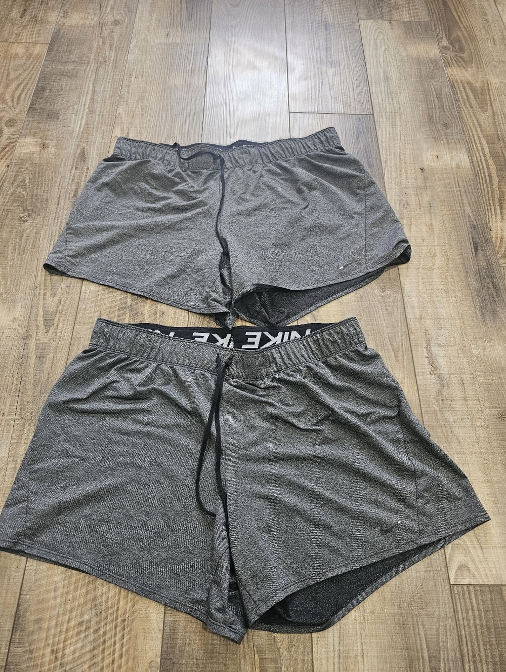 Nike XL Lot Of 2 Womens Dri-fit Shorts Active Athletic Grey